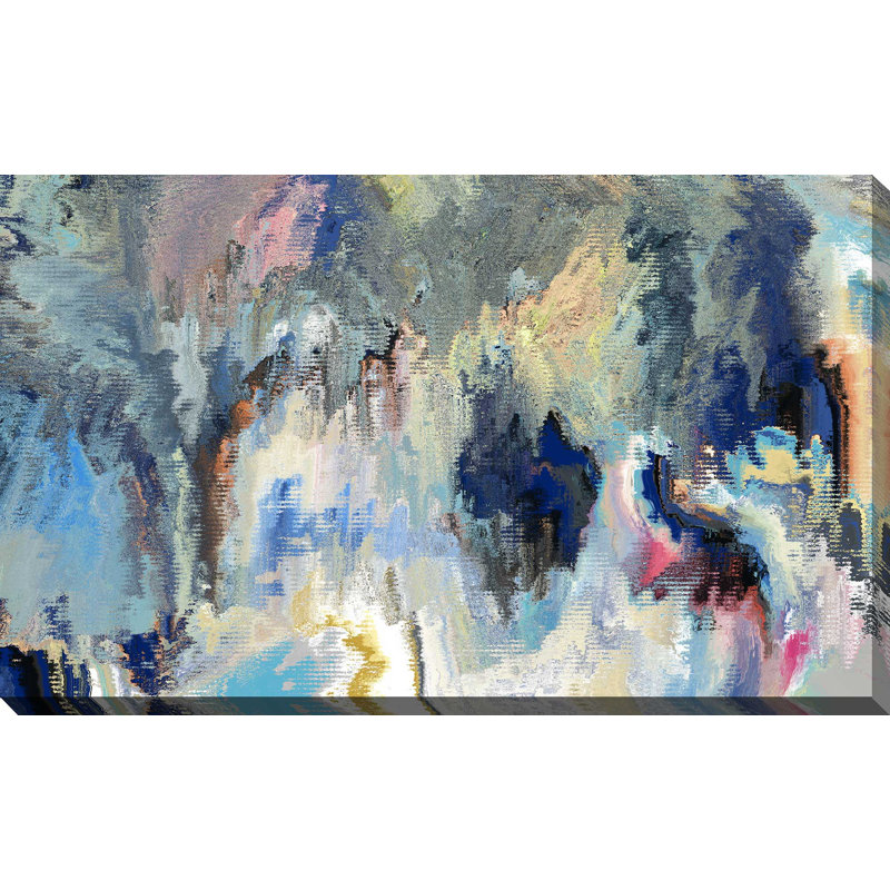 « abstract rêve », reproduction de peinture à l’acrylique sur toile tendue, H 18 po x l 30 po x P 1 po