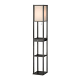 Alesandra 62.5'' Black Column Floor Lamp