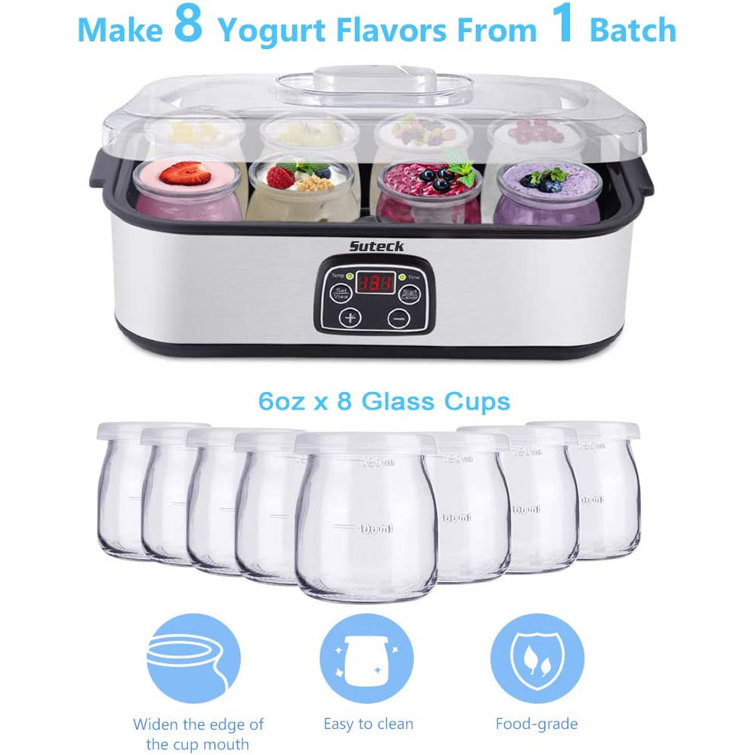 Suteck Yogurt Maker Automatic Digital Yoghurt Maker Machine Suteck
