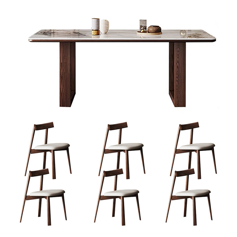 Ensemble de salle à manger carré l 31,50 po, H 29,53 po x L 70,87 po x l 31,5 po