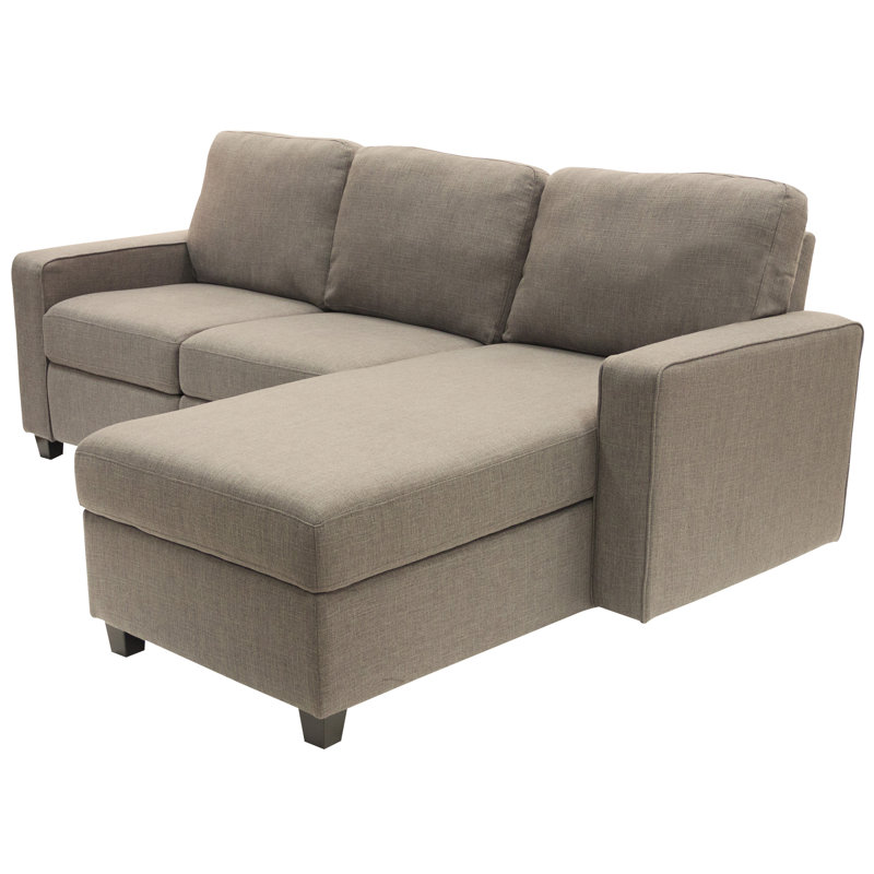 Serta Palisades Reclining Sectional Sofa with Storage Chaise, Oatmeal, Right Hand Facing
