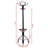 Jequarius Steel Freestanding Coat Rack