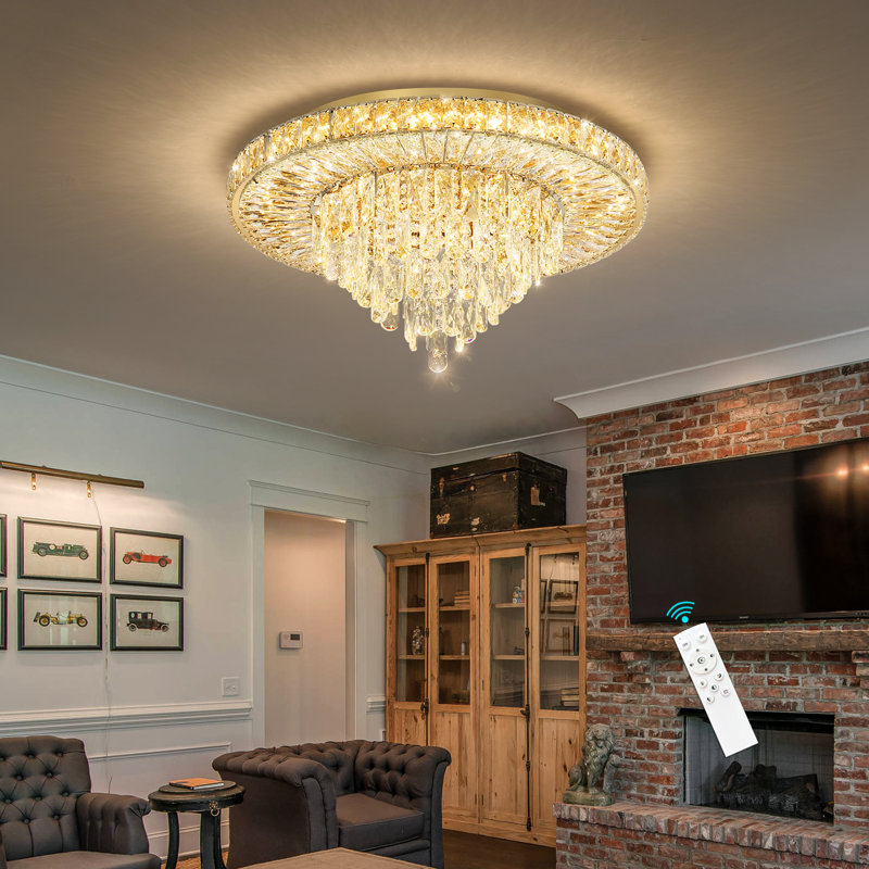 Lustre en cristal Glam, Doré