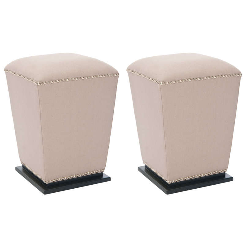 Repose-pieds carré Maiden, Taupe