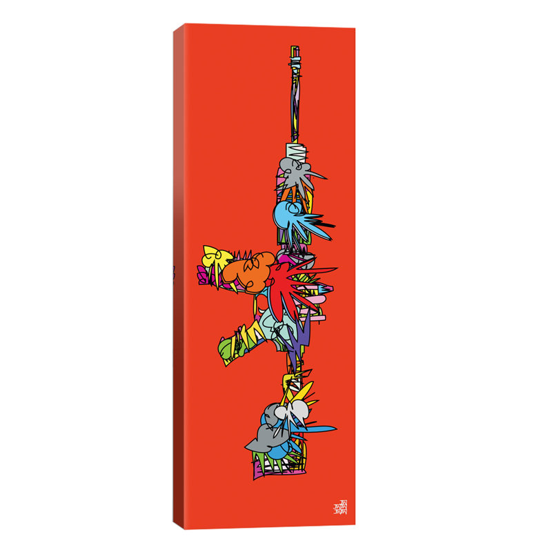 Ak47 by TECHNODROME1 - Wrapped Canvas Panoramic Print, 121.92 cm H x 40.64 cm W x 1.91 cm D