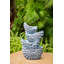 Fontaine décorative à 4 niveaux 13,4 x 9,4 x 21,5 po Nautilus