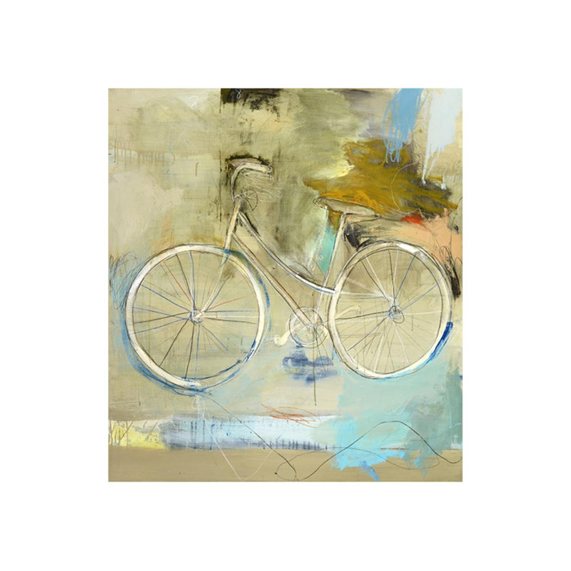 Roamer - peinture sur toile tendue, Gel coupé au couteau, H 27 po x l 24 po x P 1,5 po