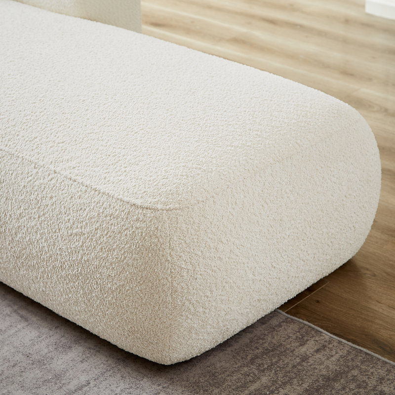 Christinia Orange Upholstered Chaise Lounge - Ivy Bronx