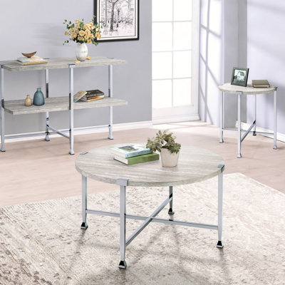 White Oak And Table With Shelf, Ideal For Keeping Your Home Neat Tidy Blending Fashion Function In