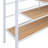 Orenda Metal Loft Bed With Upper Grid Storage Shelf And Lateral Storage Ladder-1574784600-1574784602