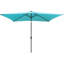 Parasol d'extérieur rectangulaire 10X6.5Ft Turquoise-1739771385