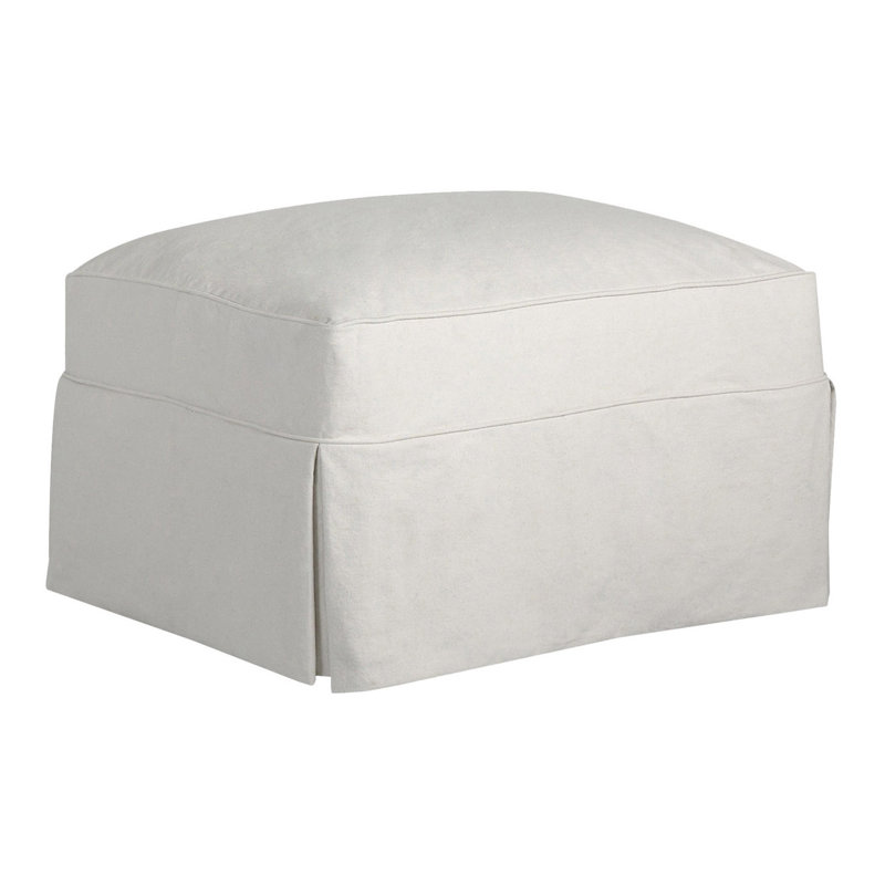 Amari 33" Ottoman, Apollo Pebble Boucle