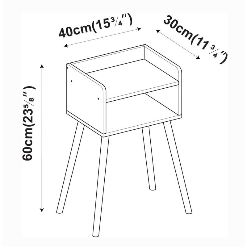 End Table, Black