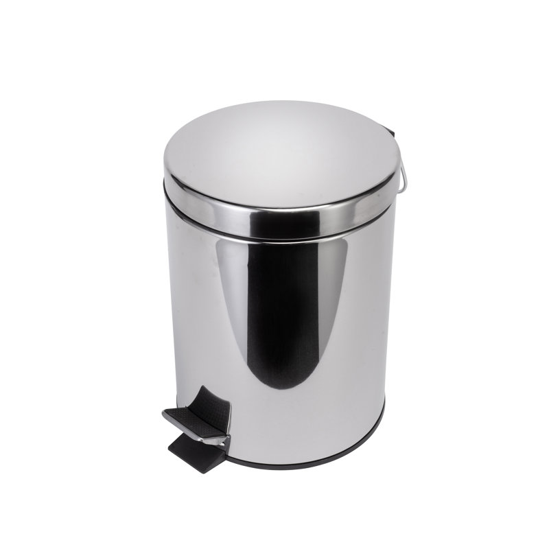 Metal Step On Kitchen Trash Can - 5L