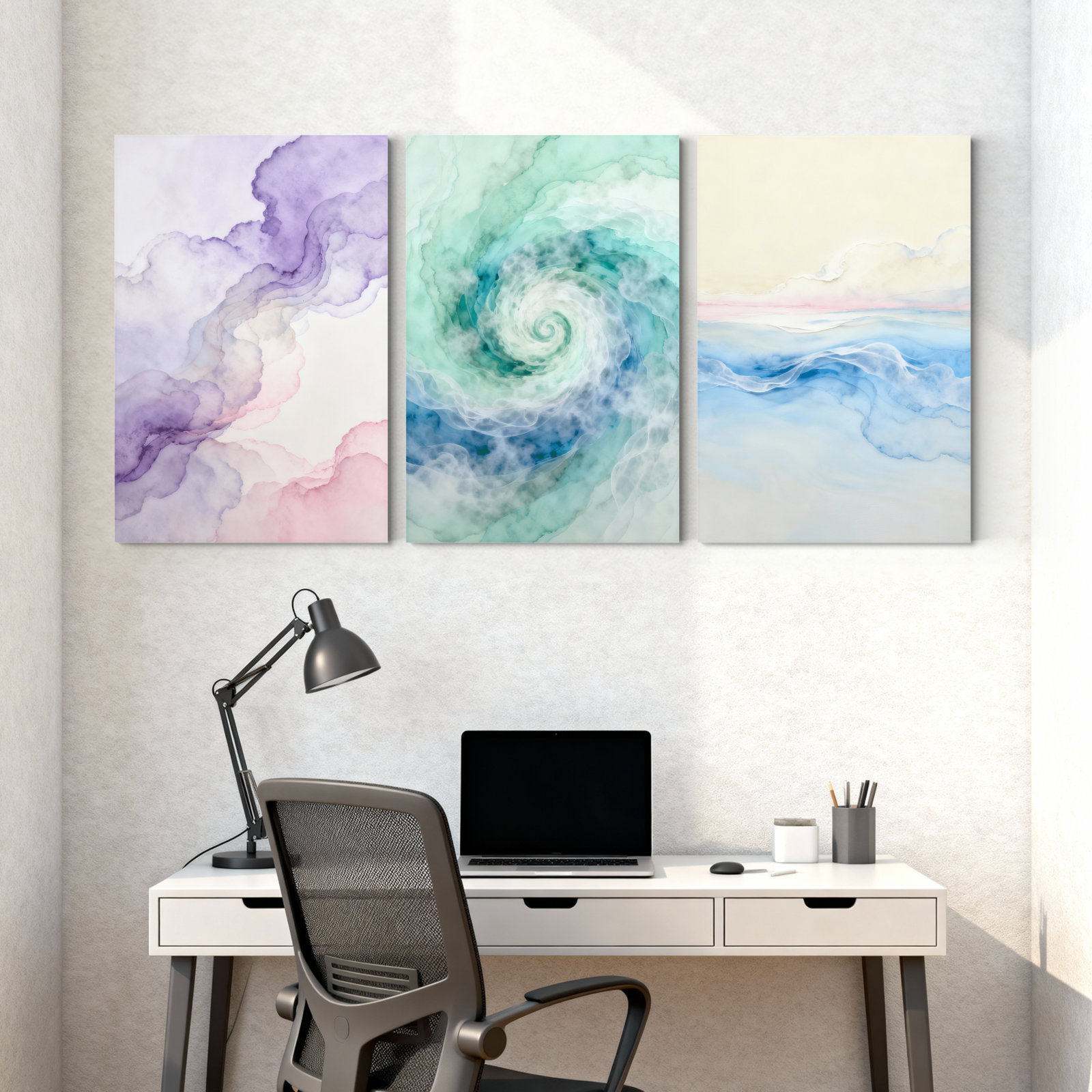 Dakota Fields Abstract Dreamy Clouds Swirl Sky O…