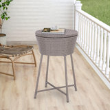 MAYPEX 20 Quarts Serving Station / Cart Cooler in Gray