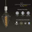 Ensemble d'ampoule et de luminaire DEL en forme de losange de 15 po à DEL en verre transparent Arkin-101210476