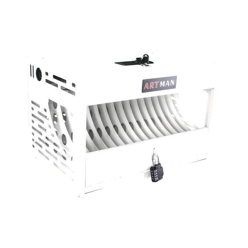 16-Device Charging Station for Laptops/Tablets, Charging Cabinet for iPad/Chromebooks/Laptop Computers,White