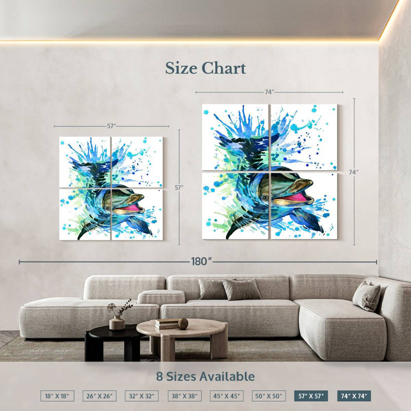 Brampt Splashing Dolphin, 57" H x 57" W