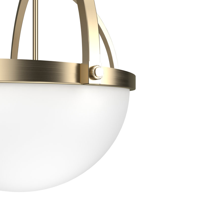 Wedgefield 3 Light Globe Pendant, Alturas Gold, 78.5" H x 22" W, 4 Lights