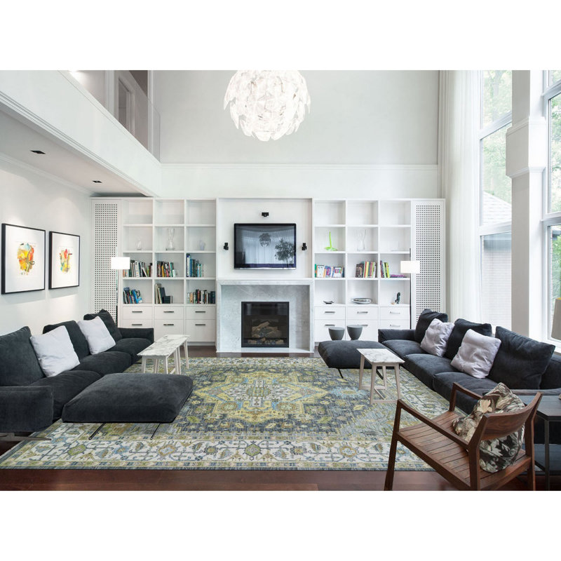 11'10"x14'9" Gray Oushak Weave 100% Wool Hand Knotted Oversized Rug B014A6B5B9704E1D8C2AF8D81D8D3ADE