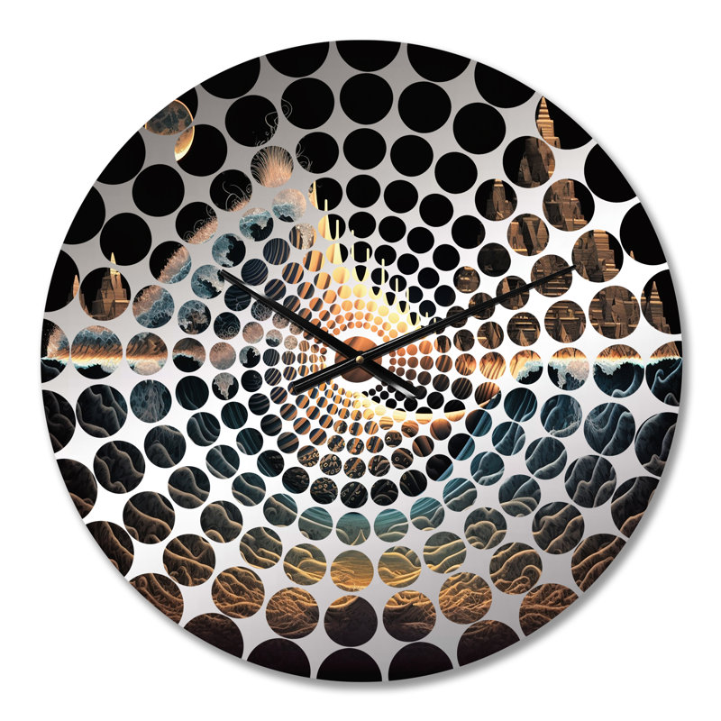 Horloge murale Giovana - Paysages abstraits, Petit