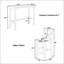 Ensemble de salle à manger de style campagnard, hauteur bar rectangulaire de 122 cm (48 pouces), avec 2 chaises, design gain de place pour les petites cuisines-1487630618-1487630623