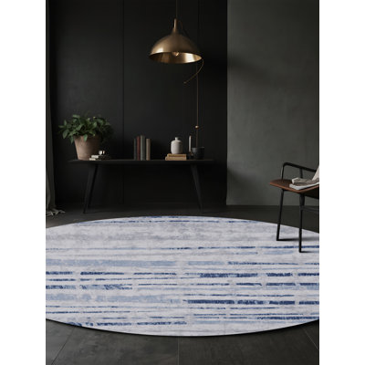 Tapis bleu lavable à la machine