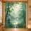2 pièces rideaux de paysage de jardin japonais serein, impression de lanterne de forêt de bambou tranquille et de pierre, tissu filtrant la lumière, style passe-tringle pour salon, chambre à coucher, balcon, décoration intérieure