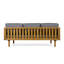 Ensemble de conversation 2 pièces en bois d'acacia avec corde tissée et coussins Clovelly-122874478