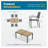 7-Piece Grey Metal Patio Dining Set with Rectangular HDPS Table and 6 Chairs
