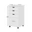 Navena 42cm Wide 4 -Drawer Mobile File Cabinet, 4 Wheels Filing Cabinets for Home & Office