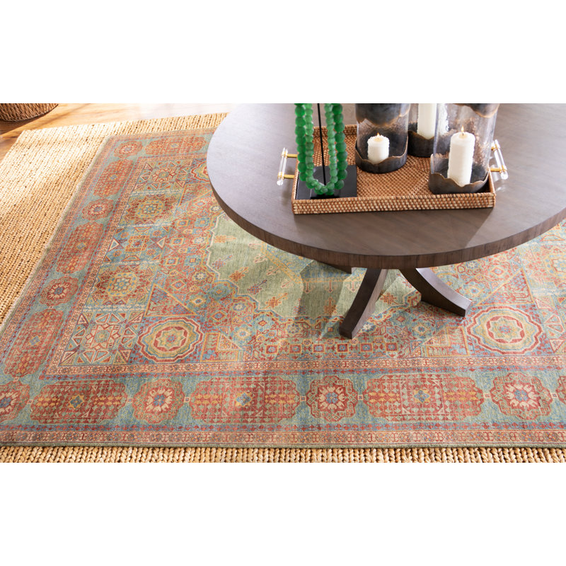 Mamluk Wool Oriental Area Rug, Rectangle 9' x 12'