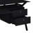 55-inch 2-drawer Computer Desk Keyboard Tray Black