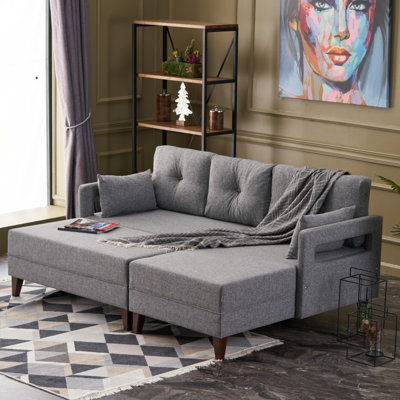 Upholstered L-Shaped Sectional