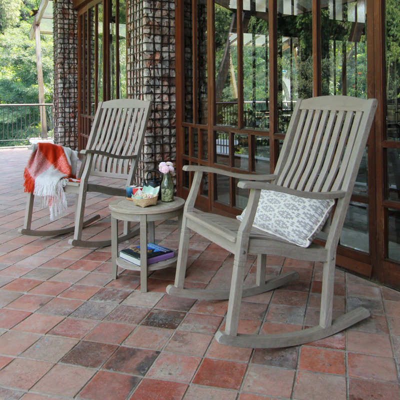 Cynthia 2 - Person Teak Patio Seating Group, Teck vieilli