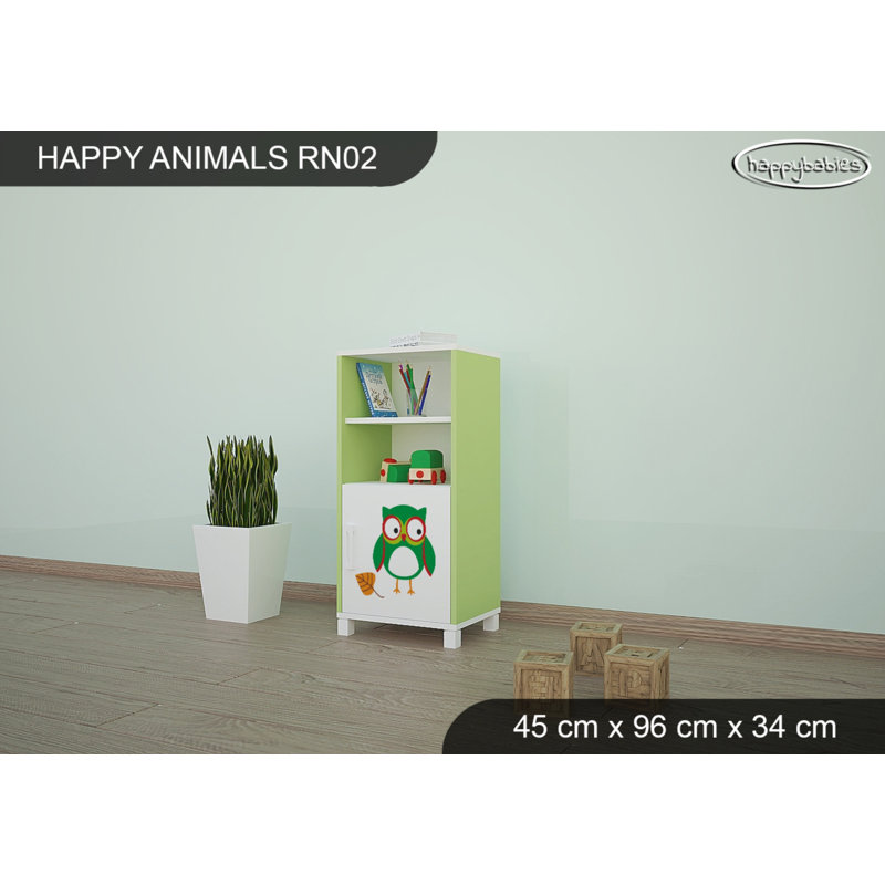 45cm W Animals Kids Cube, Green