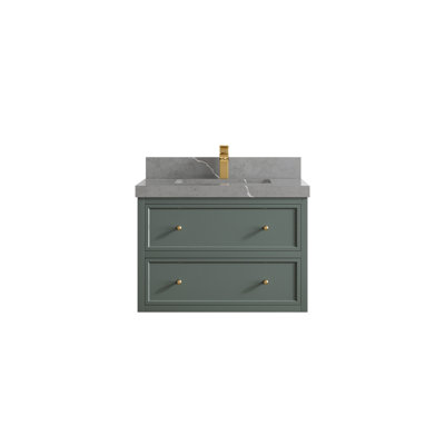Meuble-lavabo simple flottant 30 po Roswell