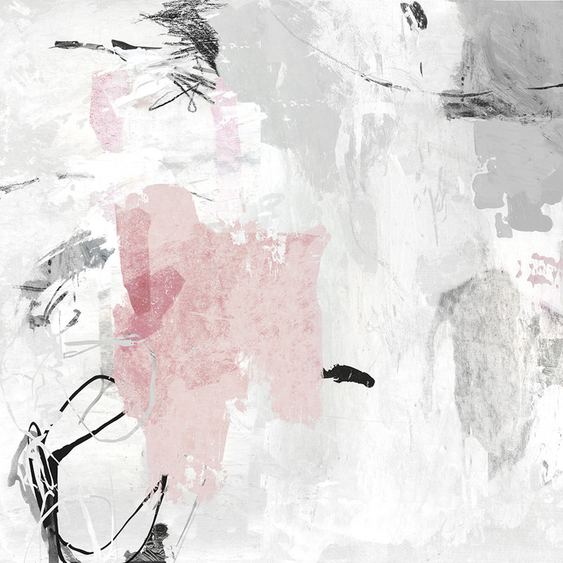 Reproduction d’art sur toile, "Grey rose II-unframed"