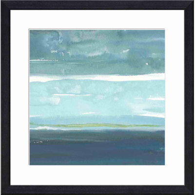 Teal Horizon II Painting by Rob Delamater