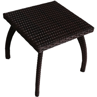 Patio Accent Table - Brown , Adds A Touch Of Style Outdoors Construction, Color For Outdoor