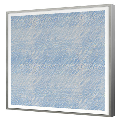 Cy Scribble In Blue Print by Stramel, Renee