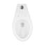 Toilette à réservoir bas avec réservoir à panneau plat allongé blanc-122467498