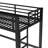 Twin Size Size Metal Loft Bed with Ladder & Guardrails, Black, Space-Saving & Durable-193405425