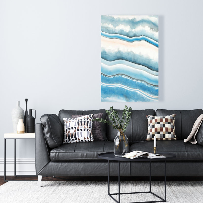 Textured Geode - Abstract Illustrative Canvas for Home Decor