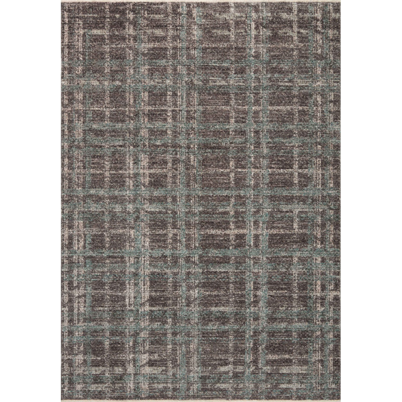 Tapis espresso / multicolore Angela Rose x Loloi Ember, Rectangle 7 pi 10 po x 10 pi