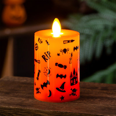 LED Electronic Candle Light Halloween Decoration Electronic Light Flame Candle Ornament Light