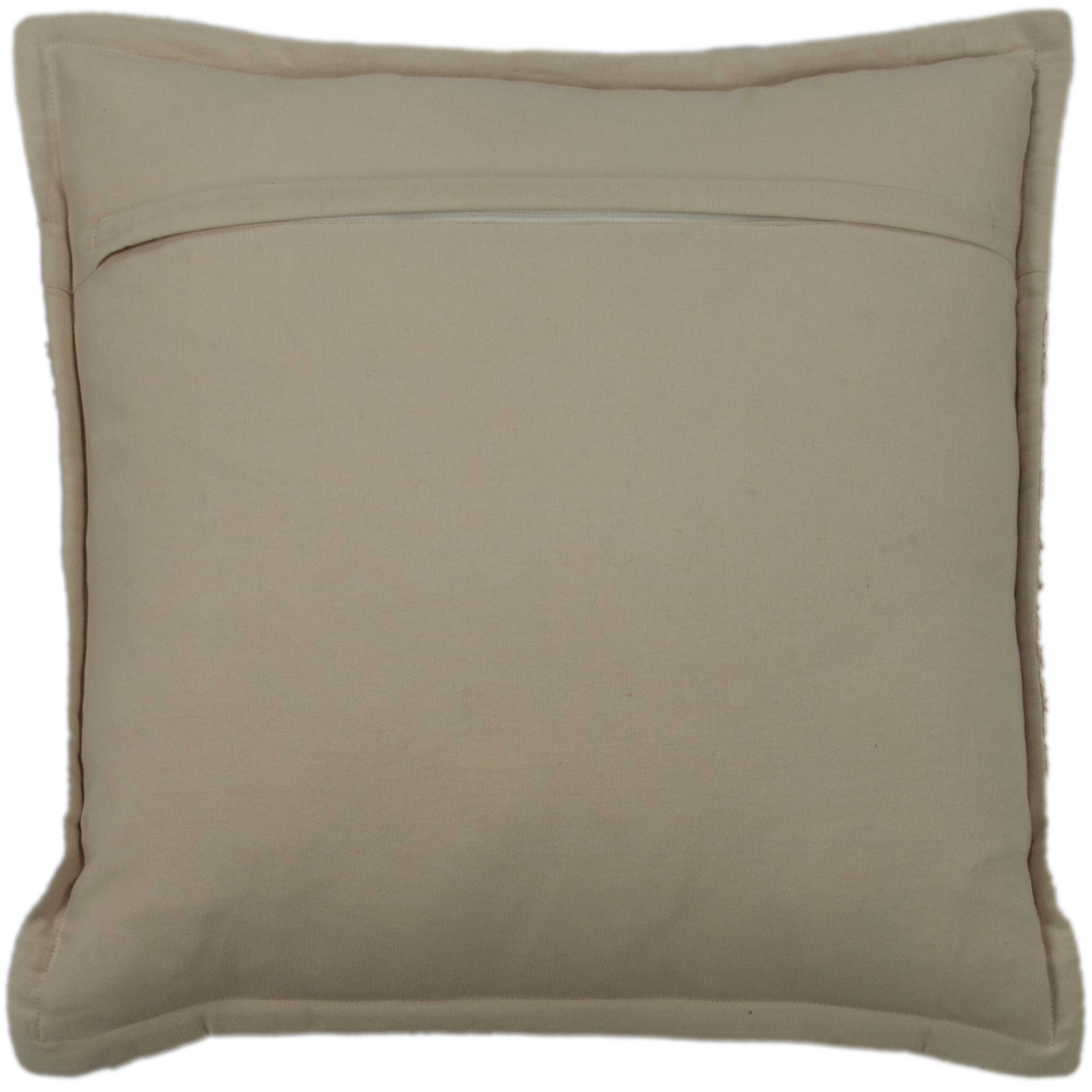 Farwell 20" x 20" Cotton Throw Pillow, Beige