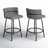 Laurenzio Swivel Upholstered Counter Stool with Metal Frame-89129275-89678224