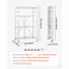 Tablette de rangement pliante avec roulettes-129860108-129860110